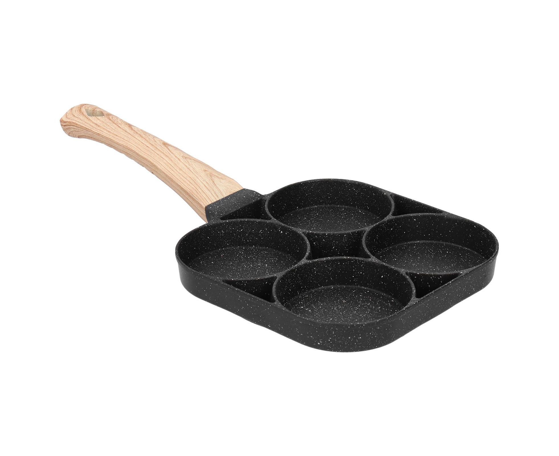 4-Hole Non-Stick Frying Pan, Egg & Pancake Cooking Pan, Induction & Gas Cooker - Image 5