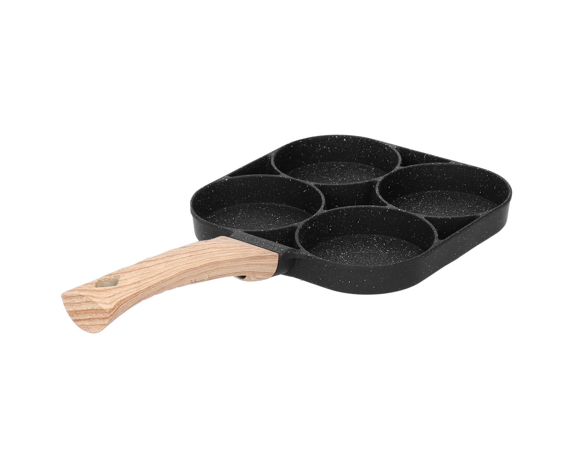 4-Hole Non-Stick Frying Pan, Egg & Pancake Cooking Pan, Induction & Gas Cooker - Image 6