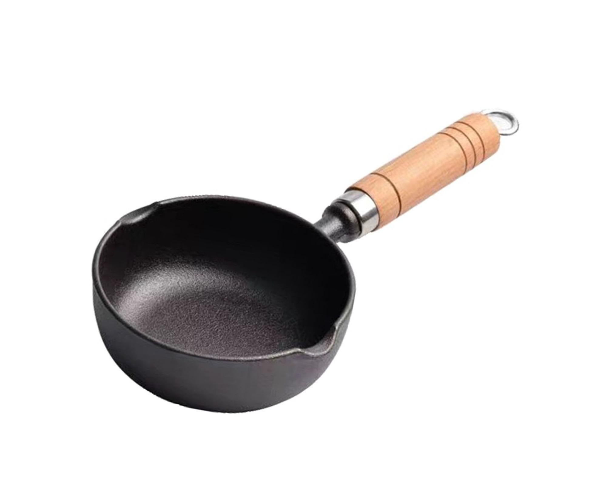 Cast Iron Pot, Even Heating Multifunctional Non-Stick Stir Fry Pan, 11 x 4cm - Image 2