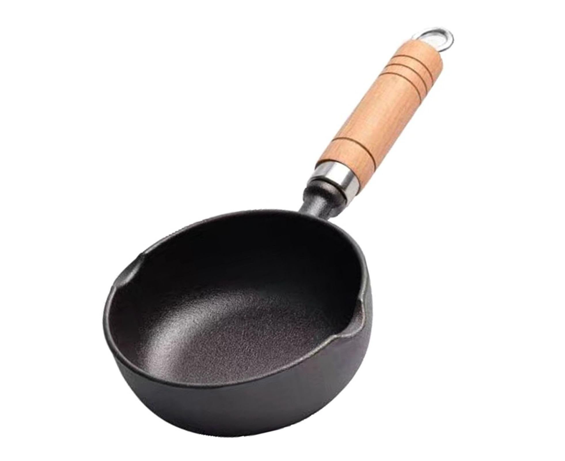 Cast Iron Pot, Even Heating Multifunctional Non-Stick Stir Fry Pan, 11 x 4cm - Image 6