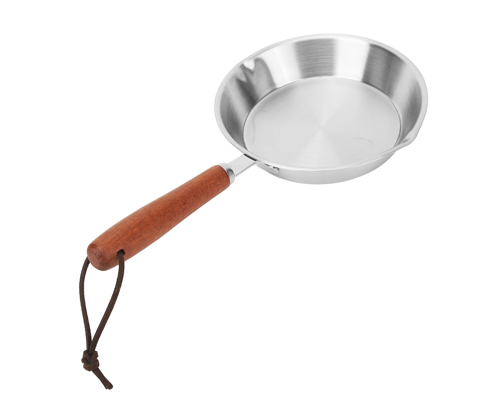 Stainless Steel Frying Pan, Non-Stick Egg Fryer for Household & Restaurant, 6.3 Inch - Image 1