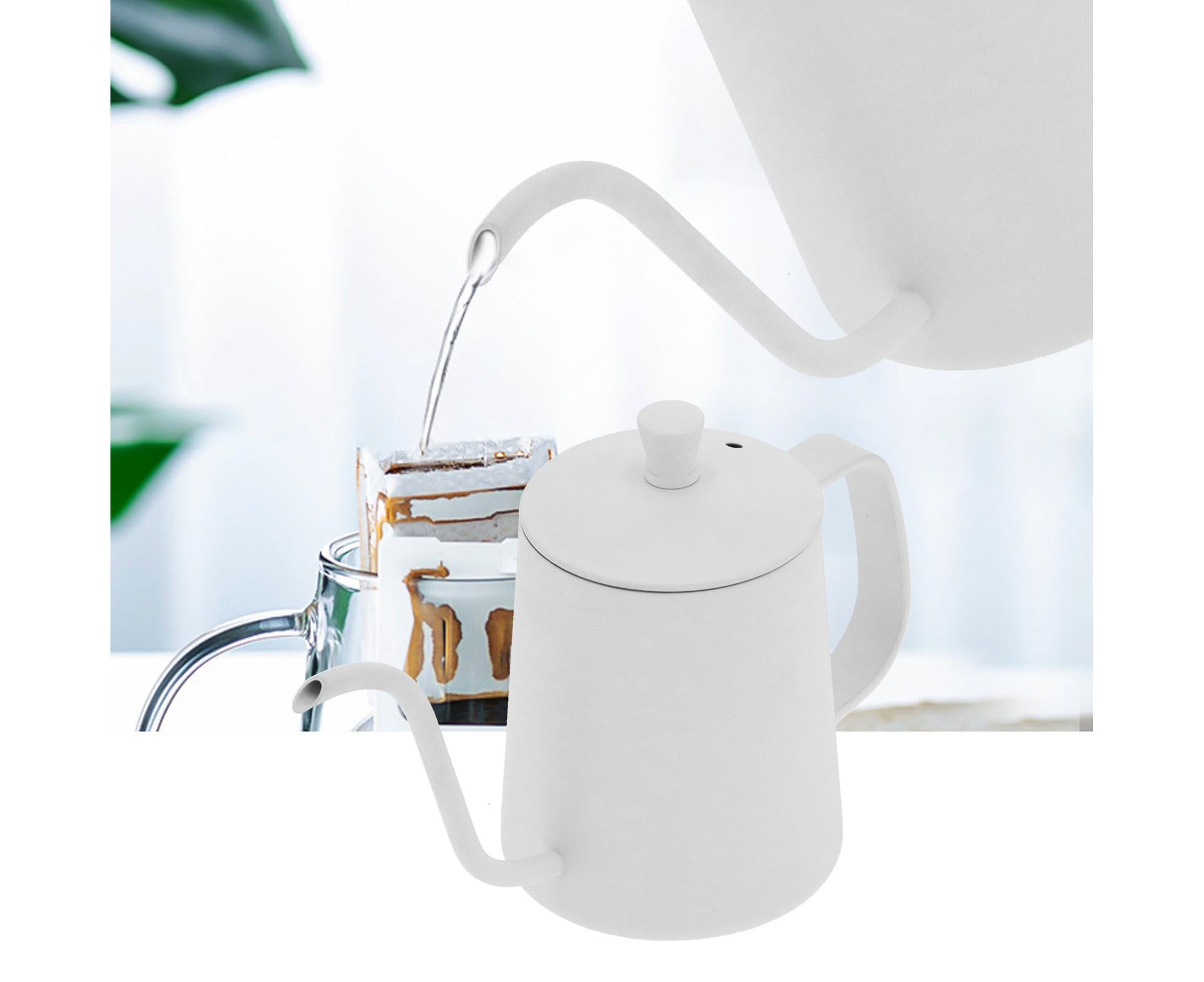 350ml Gooseneck Coffee Kettle, Stainless Steel Long Spout Tea Pot for Home or Office - Image 8