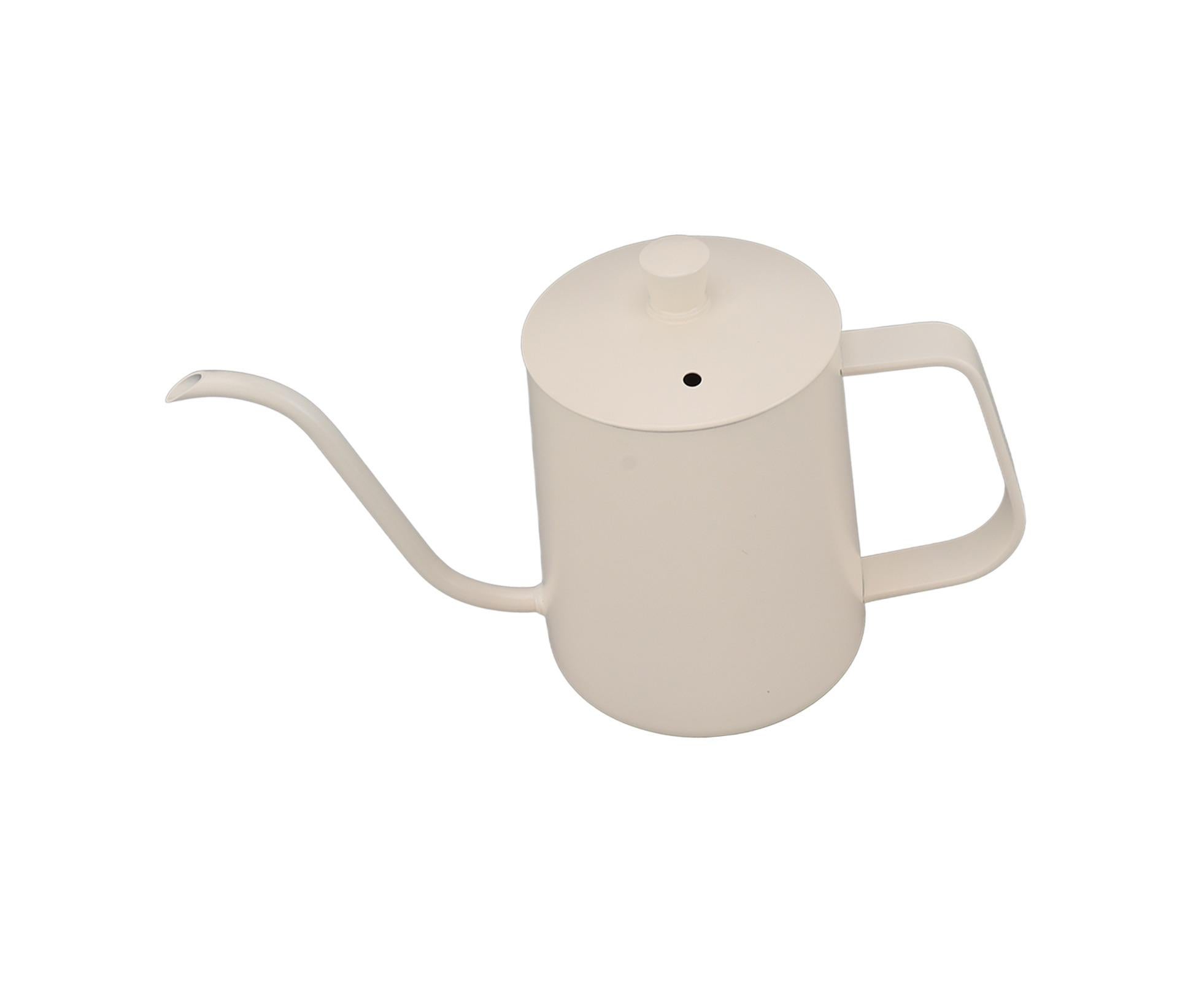 Small Pour Over Coffee Kettle, Stainless Steel, Precisely Controlled Gooseneck Spout, White, 600ml - Image 6