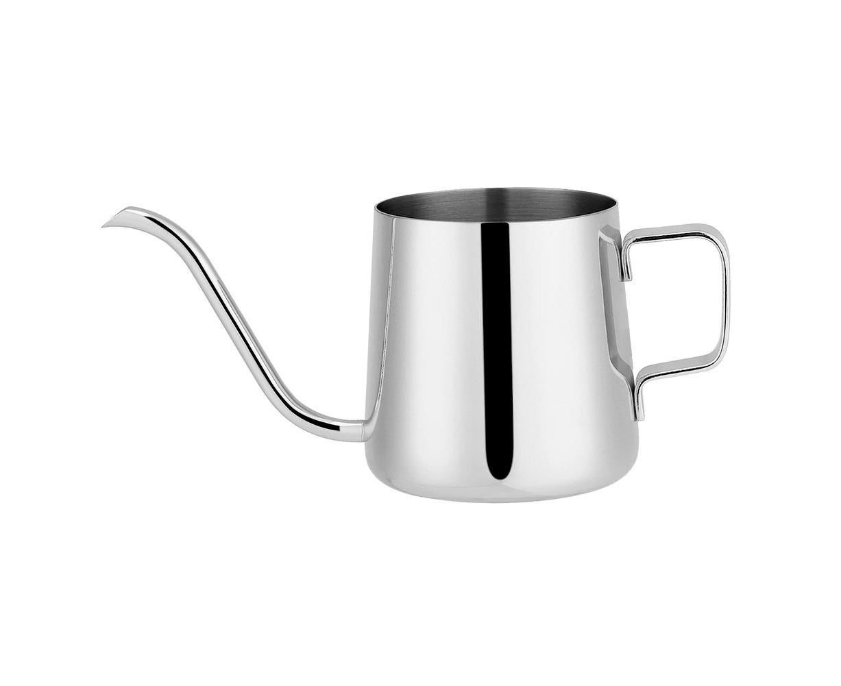 Stainless Steel Drip Coffee Pot, Gooseneck Spout, Tea Tool, Silver, 250ml - Image 1