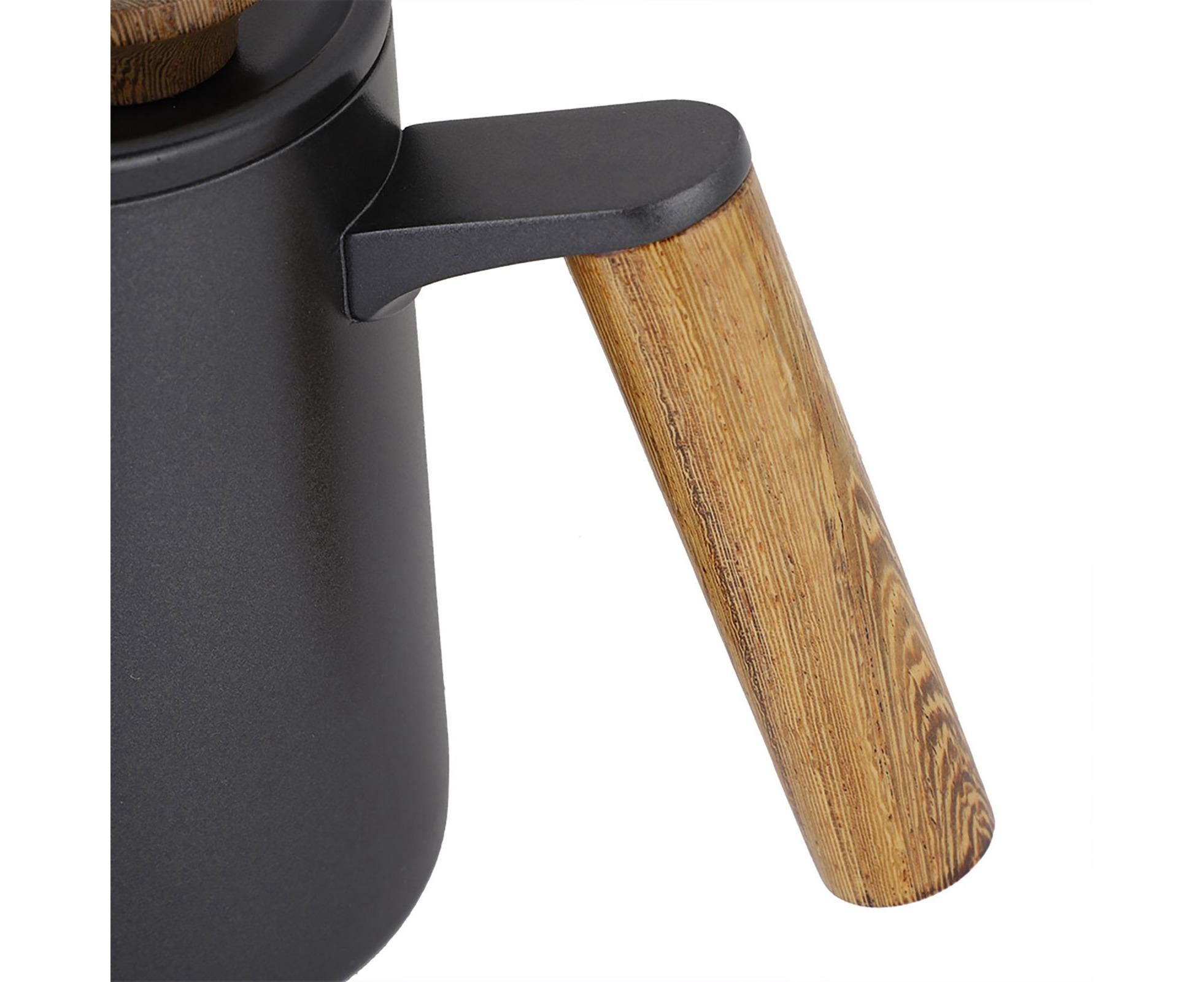 600ml Stainless Steel Drip Coffee Pot, Long Gooseneck Spout Kettle, Black - Image 6