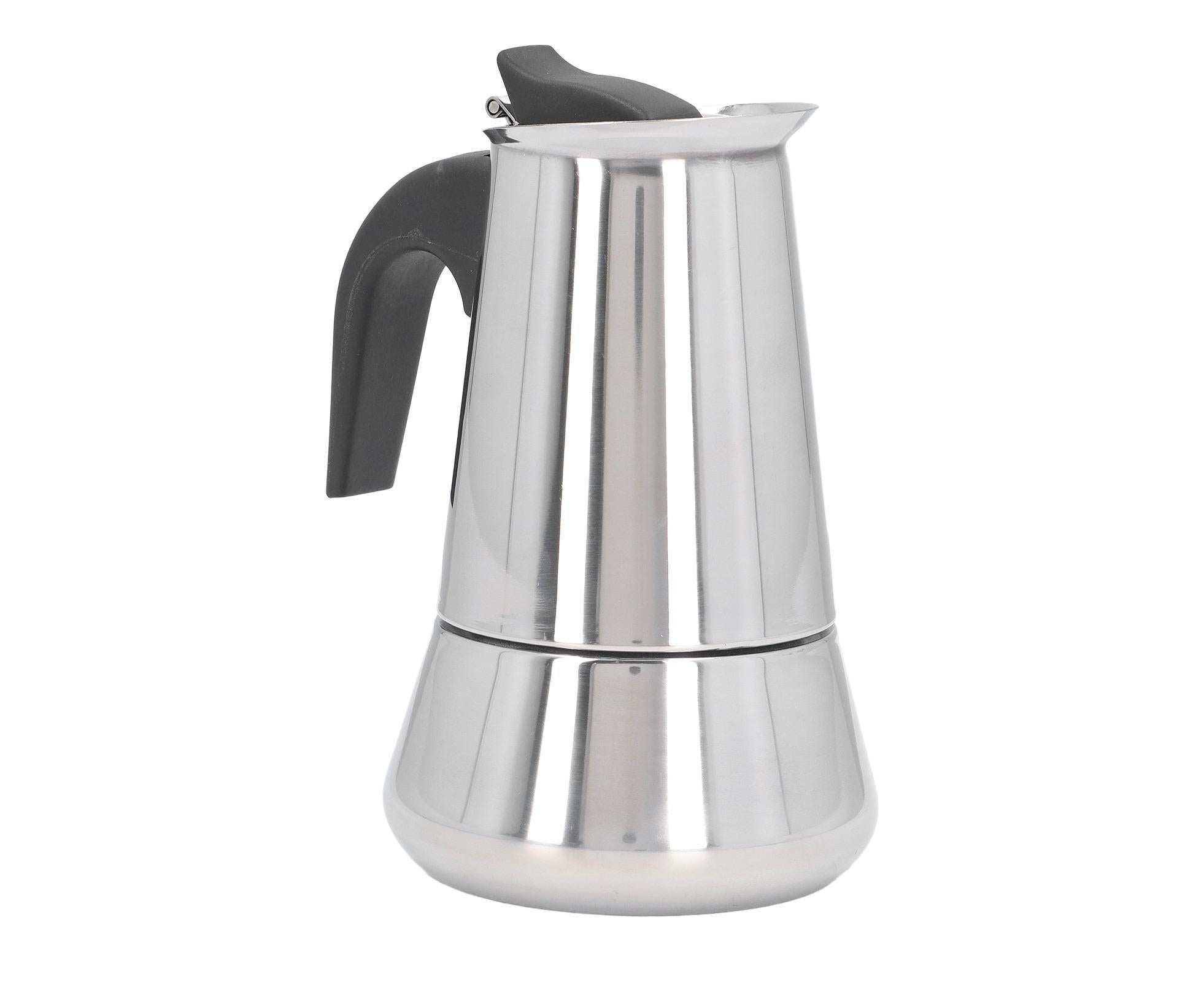 Stovetop Coffee Maker, Large Capacity Stainless Steel Moka Pot, 4 Cups, 400ml - Image 3
