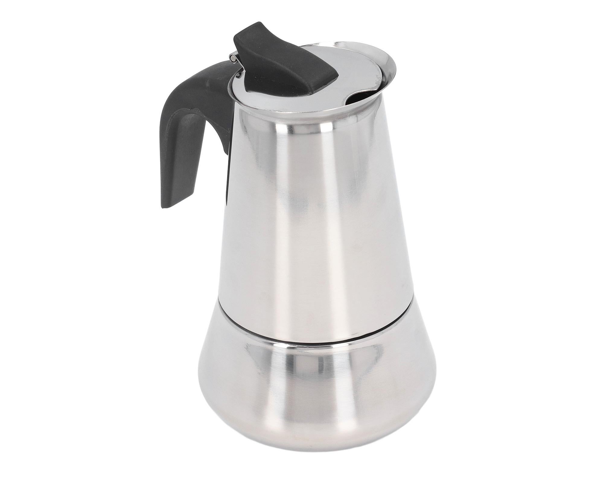 Stovetop Coffee Maker, Large Capacity Stainless Steel Moka Pot, 4 Cups, 400ml - Image 4