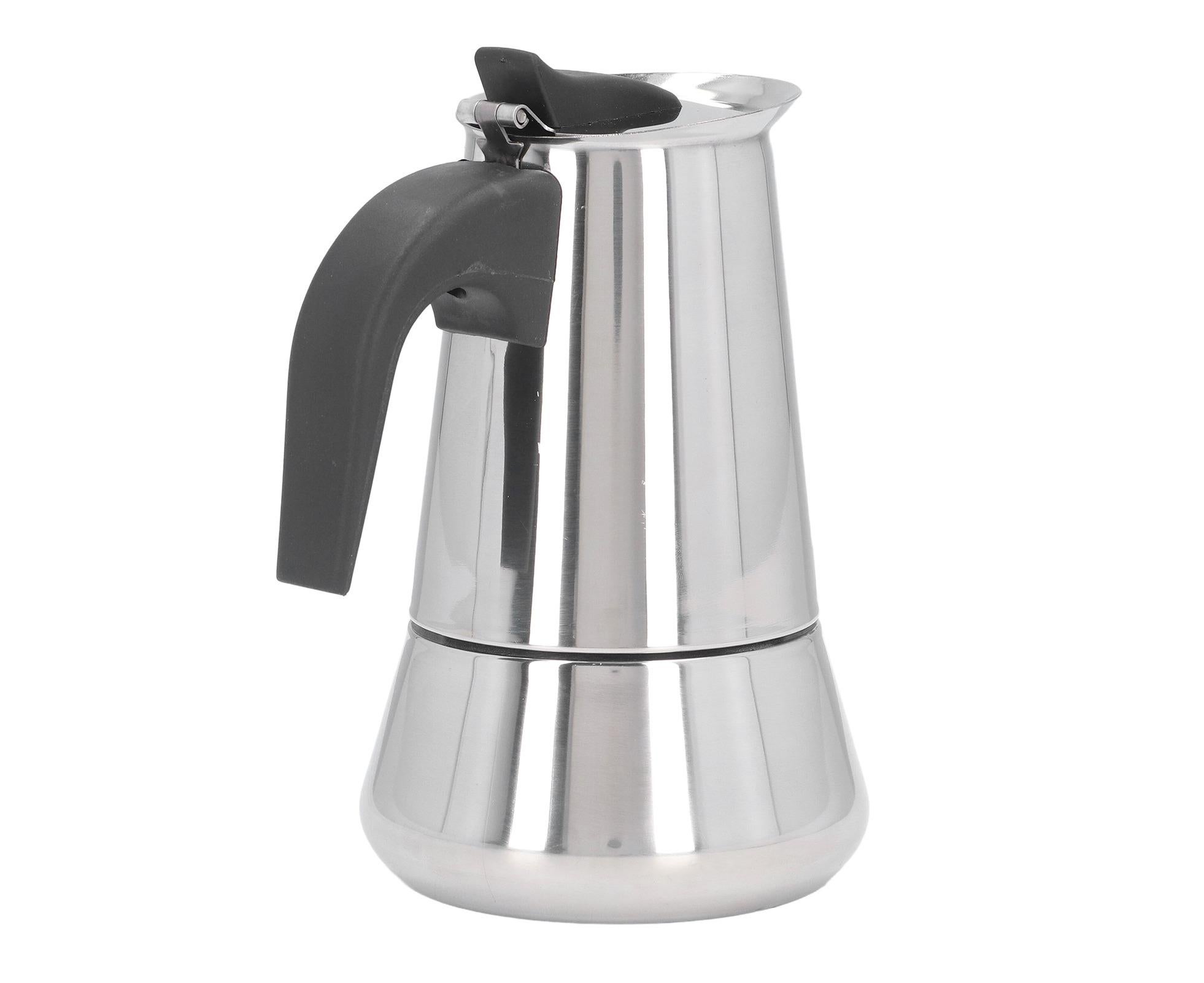 Stovetop Coffee Maker, Large Capacity Stainless Steel Moka Pot, 4 Cups, 400ml - Image 5