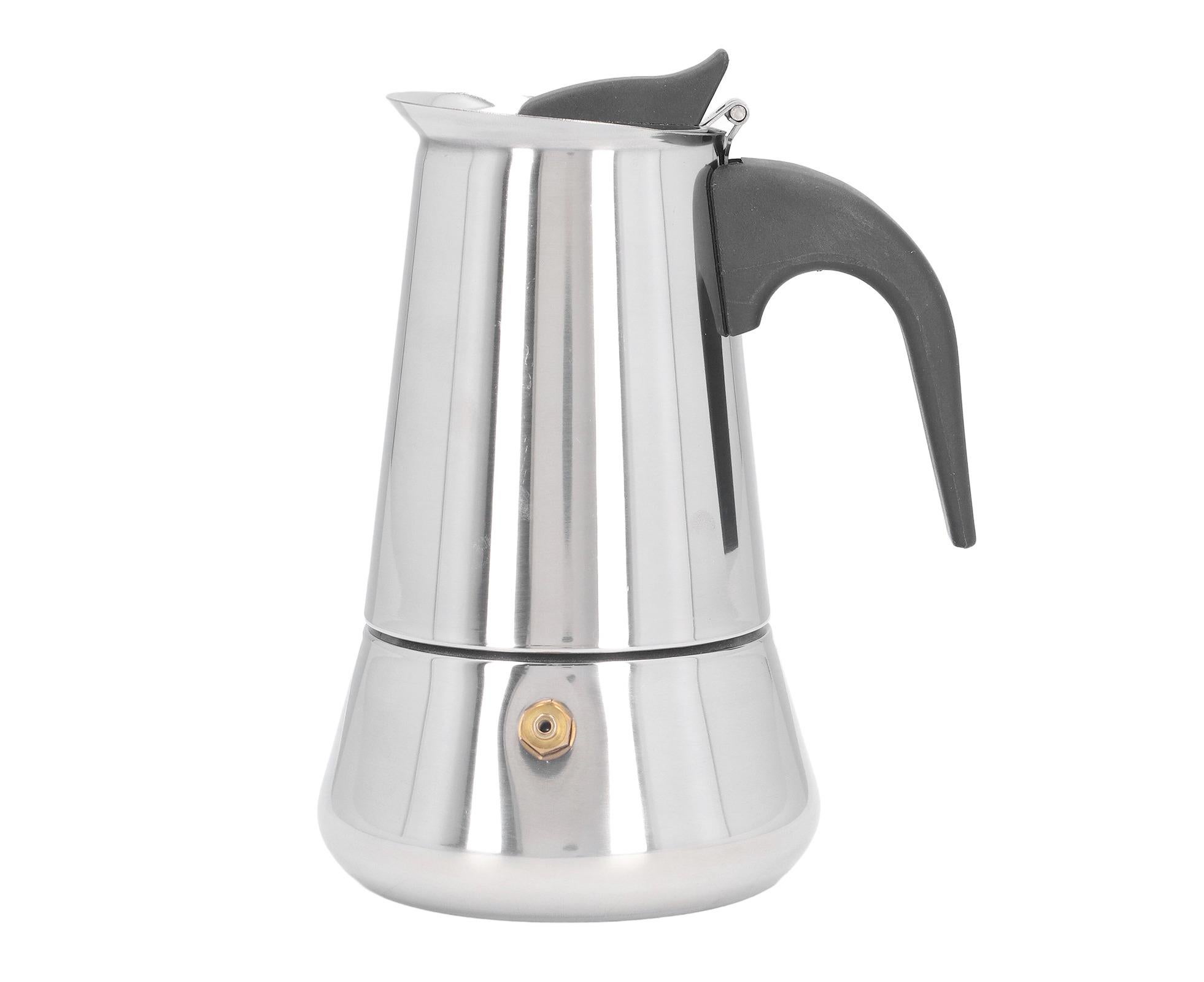 Stovetop Coffee Maker, Large Capacity Stainless Steel Moka Pot, 4 Cups, 400ml - Image 6