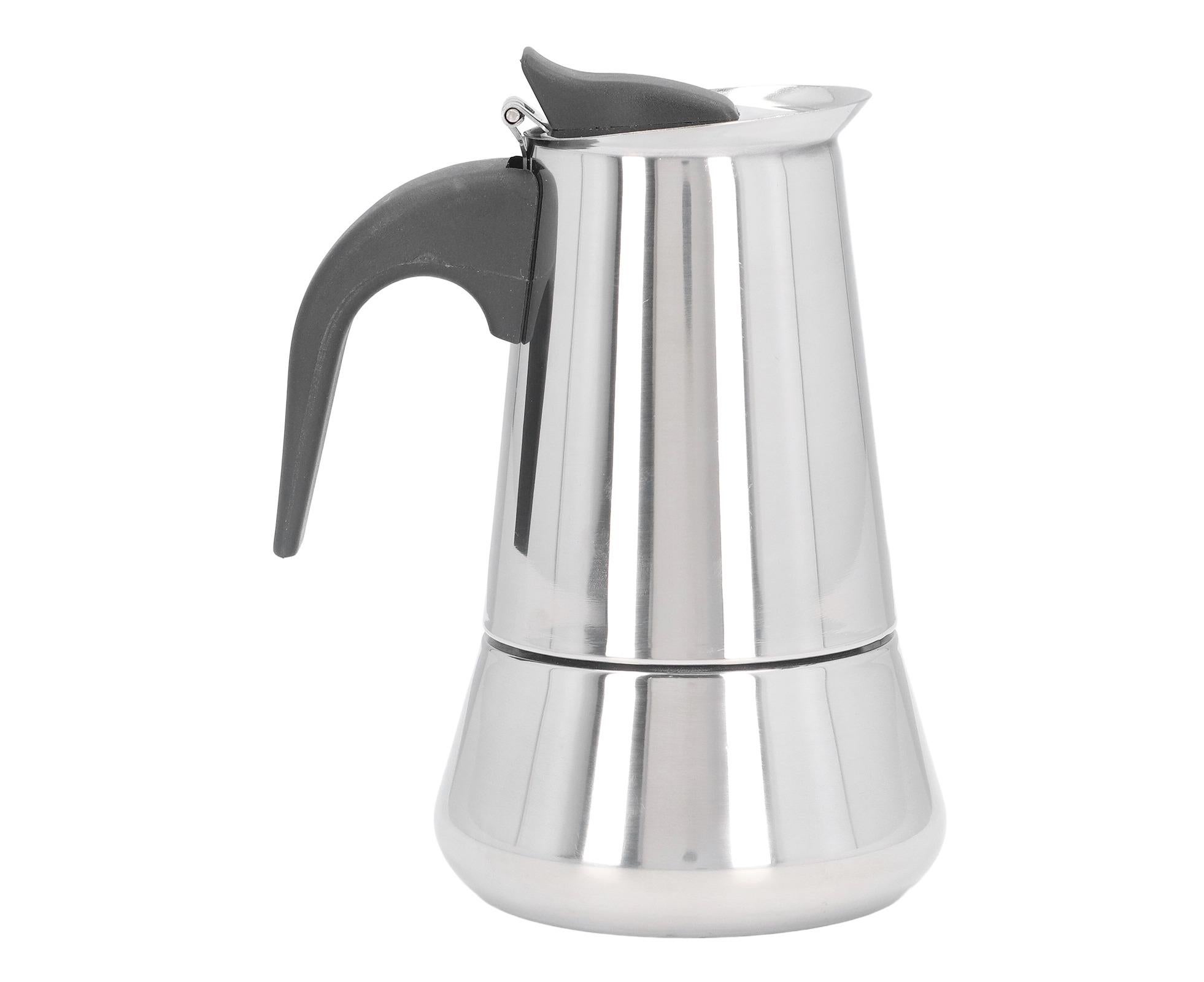 Stovetop Coffee Maker, Large Capacity Stainless Steel Moka Pot, 4 Cups, 400ml - Image 7