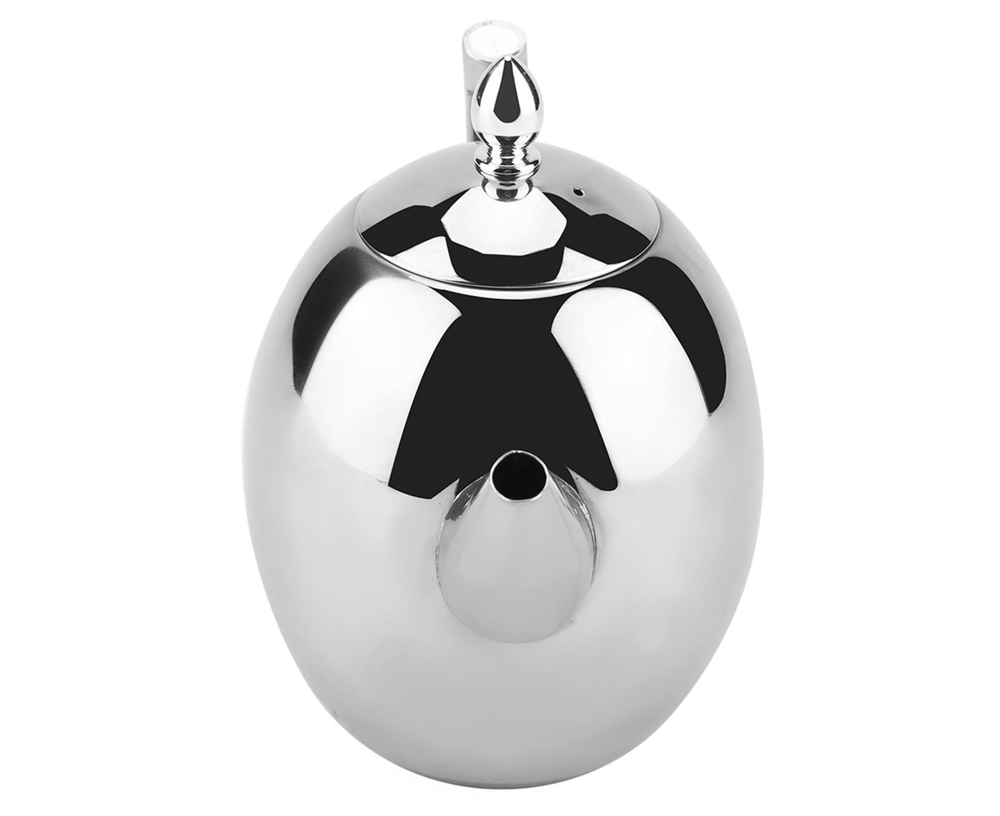 Stainless Steel Teapot, Tea & Coffee Water Kettle with Removable Mesh Filter, 1500ml - Image 2