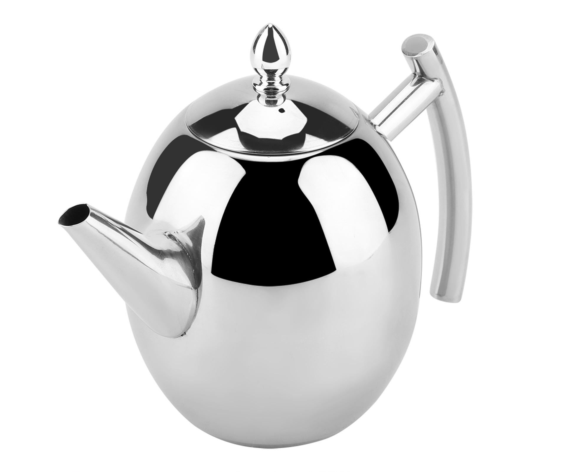 Stainless Steel Teapot, Tea & Coffee Water Kettle with Removable Mesh Filter, 1500ml - Image 3
