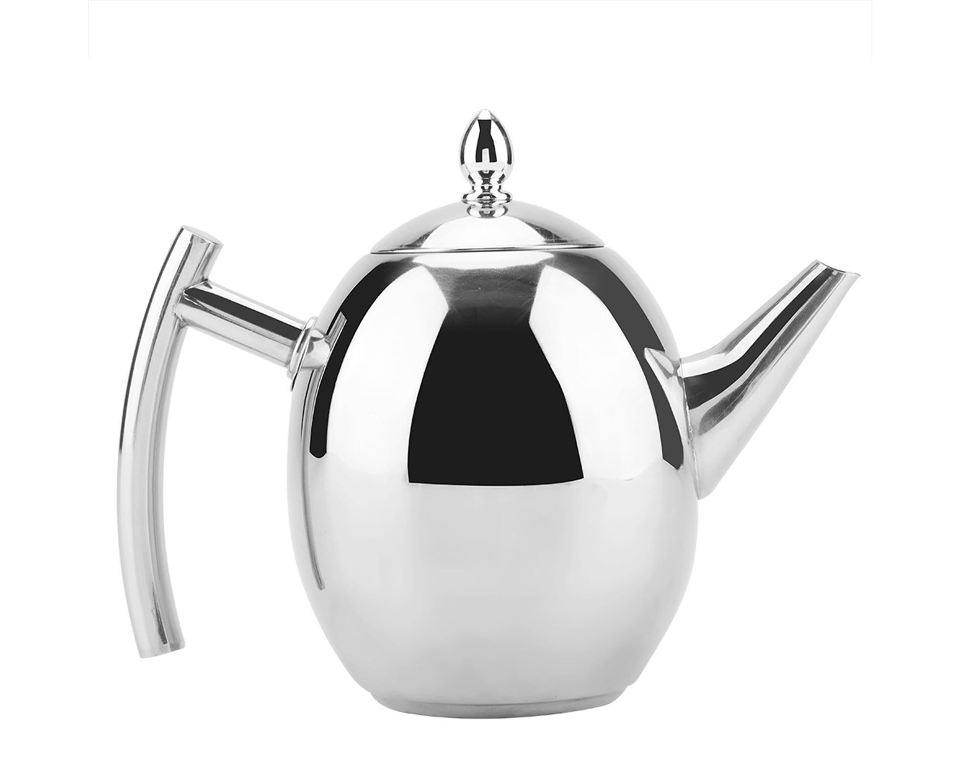 Stainless Steel Teapot, Tea & Coffee Water Kettle with Removable Mesh Filter, 1500ml - Image 7
