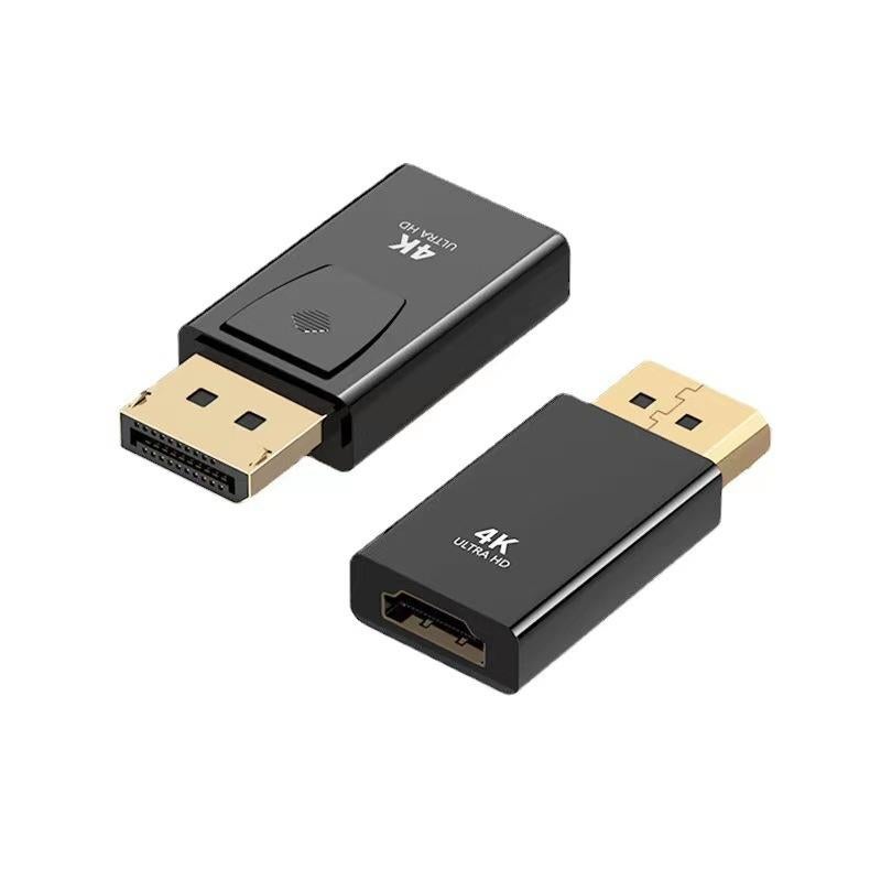 DisplayPort to HDMI Adapter 4K - DP to HDMI Converter for PC, Laptop, Monitor, TV, Projector (Black) - Image 1