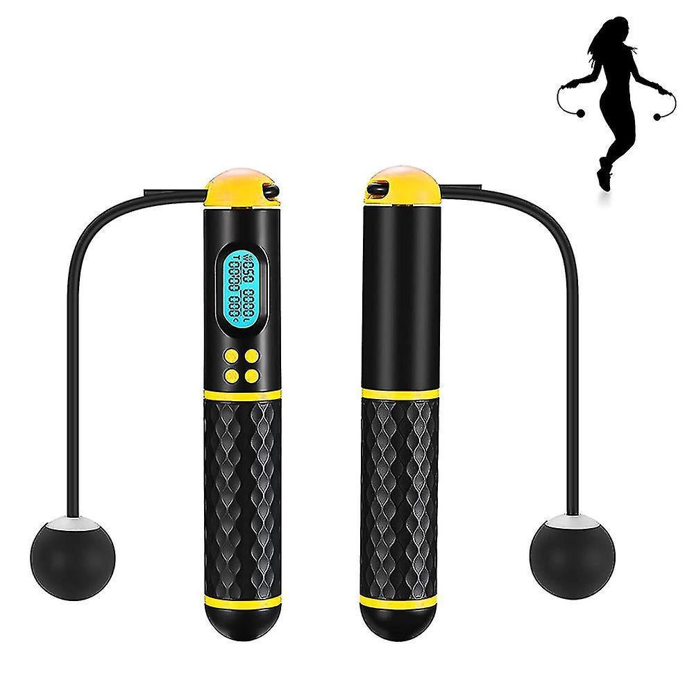 Jump Rope, Digital Weighted Ropeless Skipping Rope, Adjustable Cordless Jumping Rope For Home Fitness Exercise Training For Women Men - Image 2