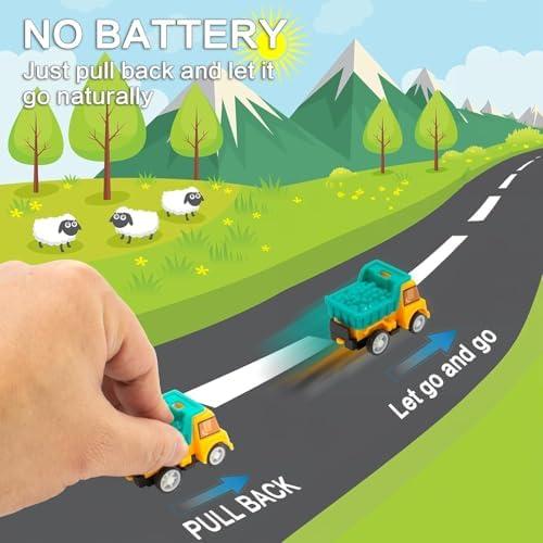 12Pcs Easter Eggs with Mini Pull-Back Cars, Stuffed Easter Eggs, for Boys and Girls - Image 4