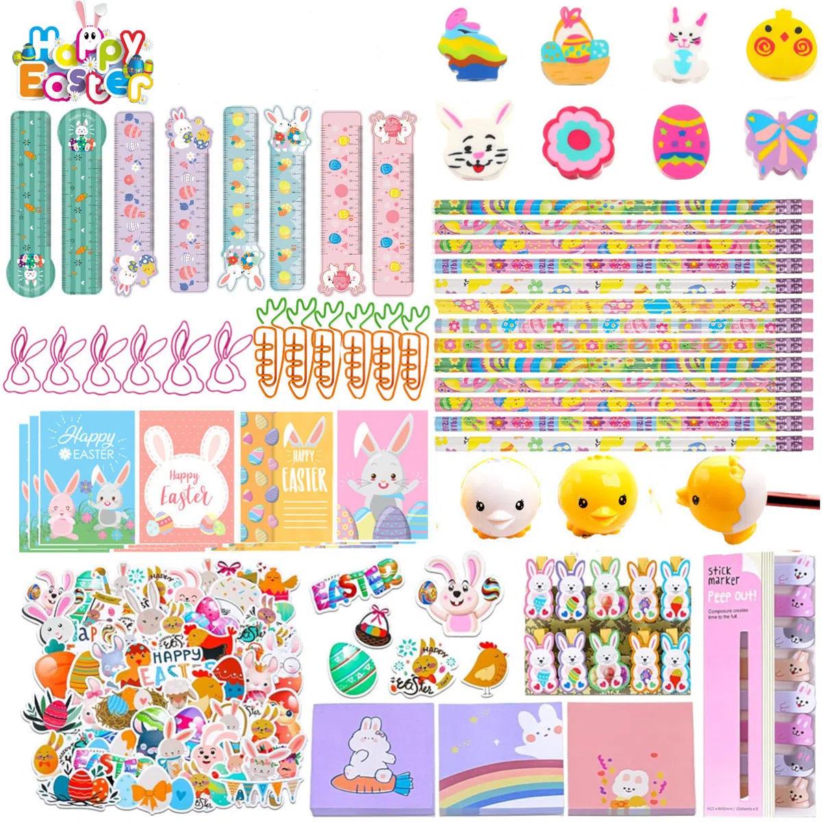 146pcs Happy Easter Gift Set - Fun Holiday Gift  for Girls and Boys, Perfect for Egg Hunt & Party Gift - Image 1