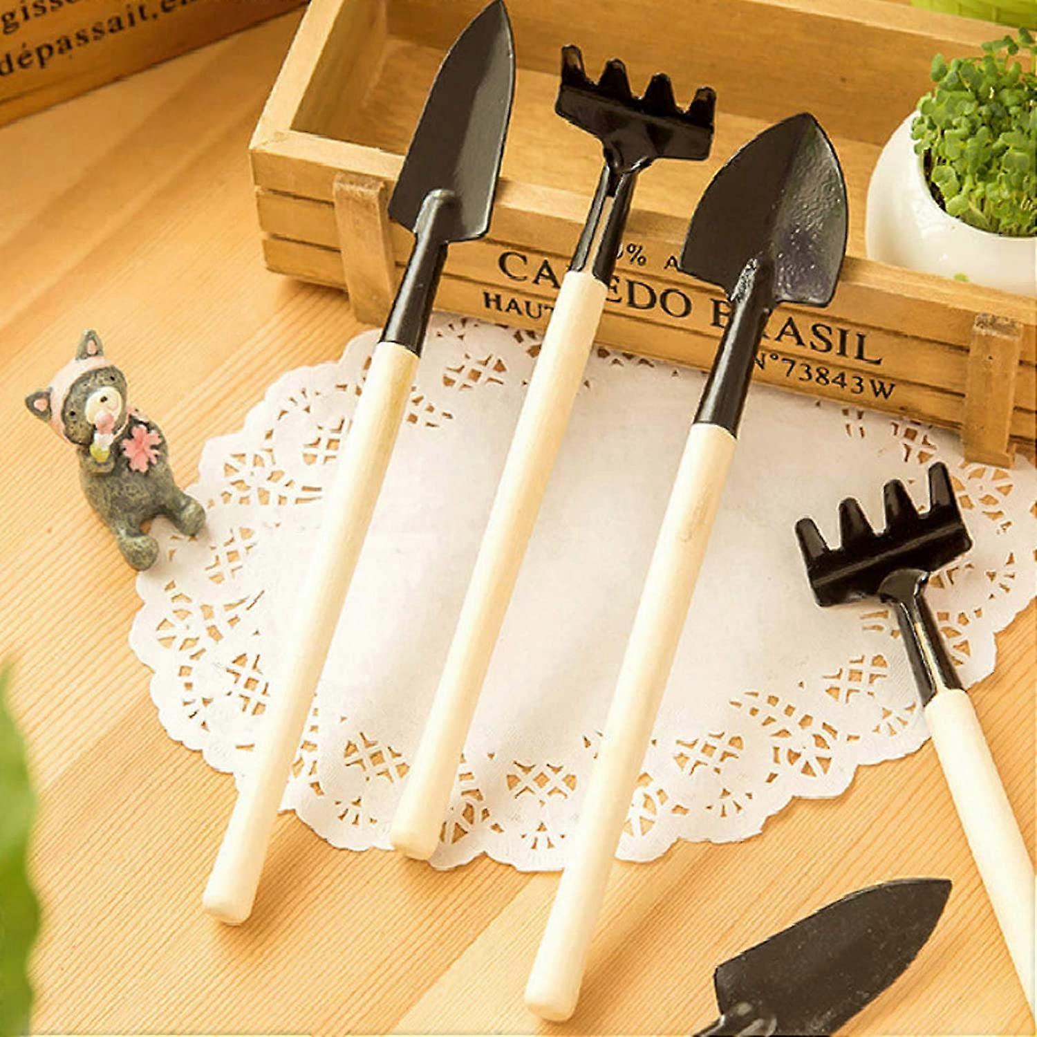 12 Pcs Gardening Tool Set Succulent Tool Kit,Houseplant Rake Mini Gardening Hand Tools,Small Shovel/Rake/Spade - Image 5