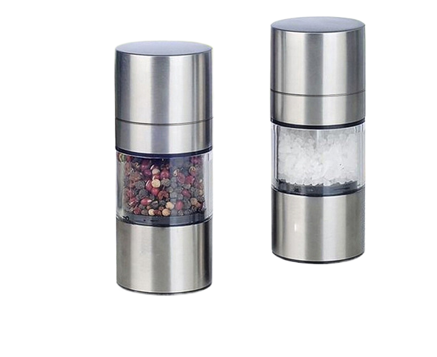 Stainless Steel Manual Salt Pepper Mill Grinder Portable Kitchen Muller Tool - Image 1