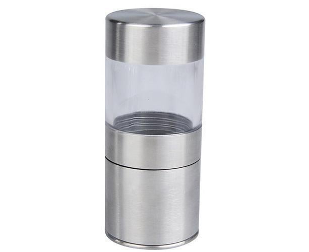 Stainless Steel Manual Salt Pepper Mill Grinder Portable Kitchen Muller Tool - Image 2