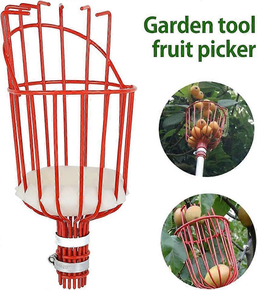 Metal Fruit Picker with Claw, Metal Fruit Picking Tool, Gardening Tools for Harvesting Apples, Citrus, Pears, Peaches - Image 2