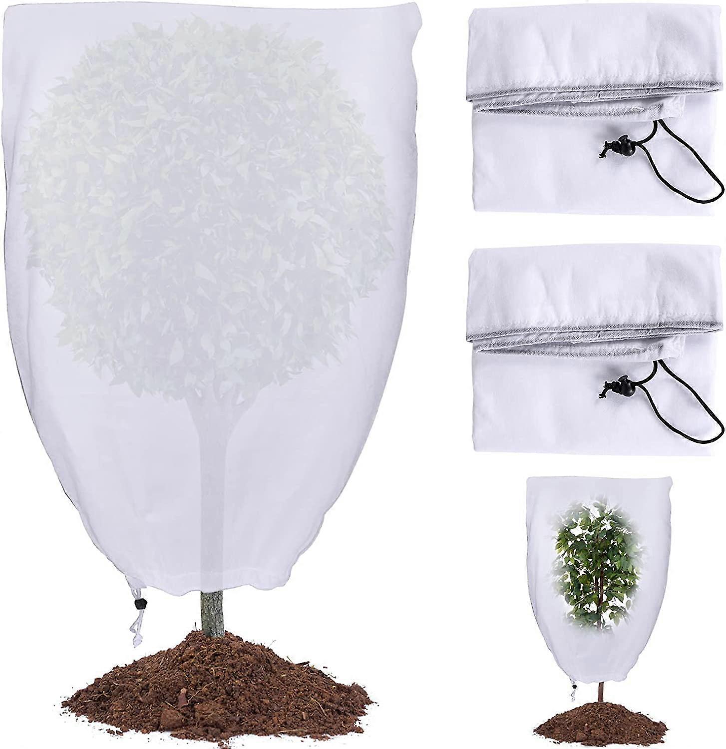 2 Pack Plant Protection Plant Overwintering Cover, Overwintering Protection Veil with Zipper for Trees, Palms, Outdoor Use (80 * 100) - Image 1