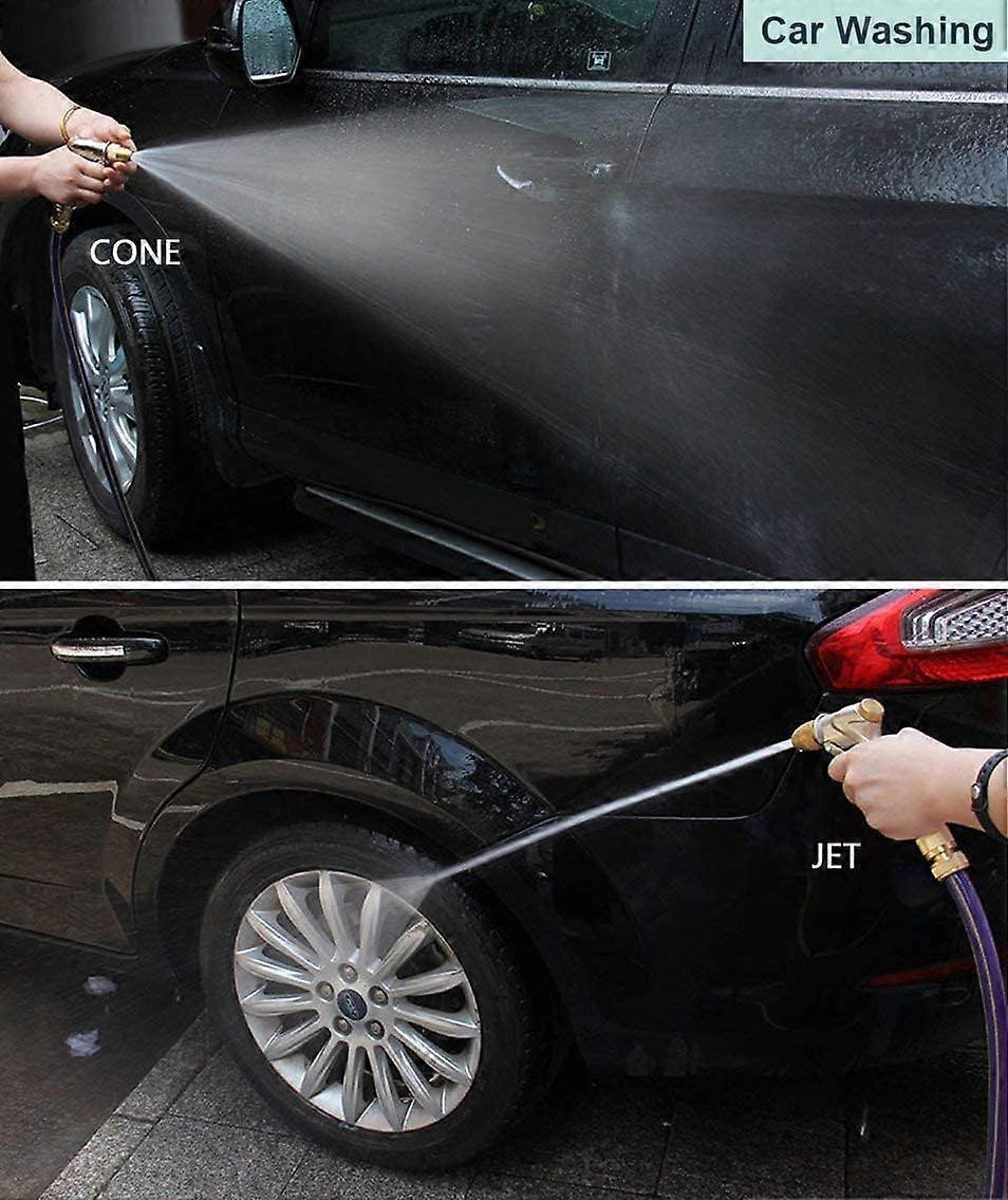 100% heavy metal water spray gun, suitable for gardening and car washing, 100% metal construction, consisting of brass nozzle and zinc alloy body - Image 4