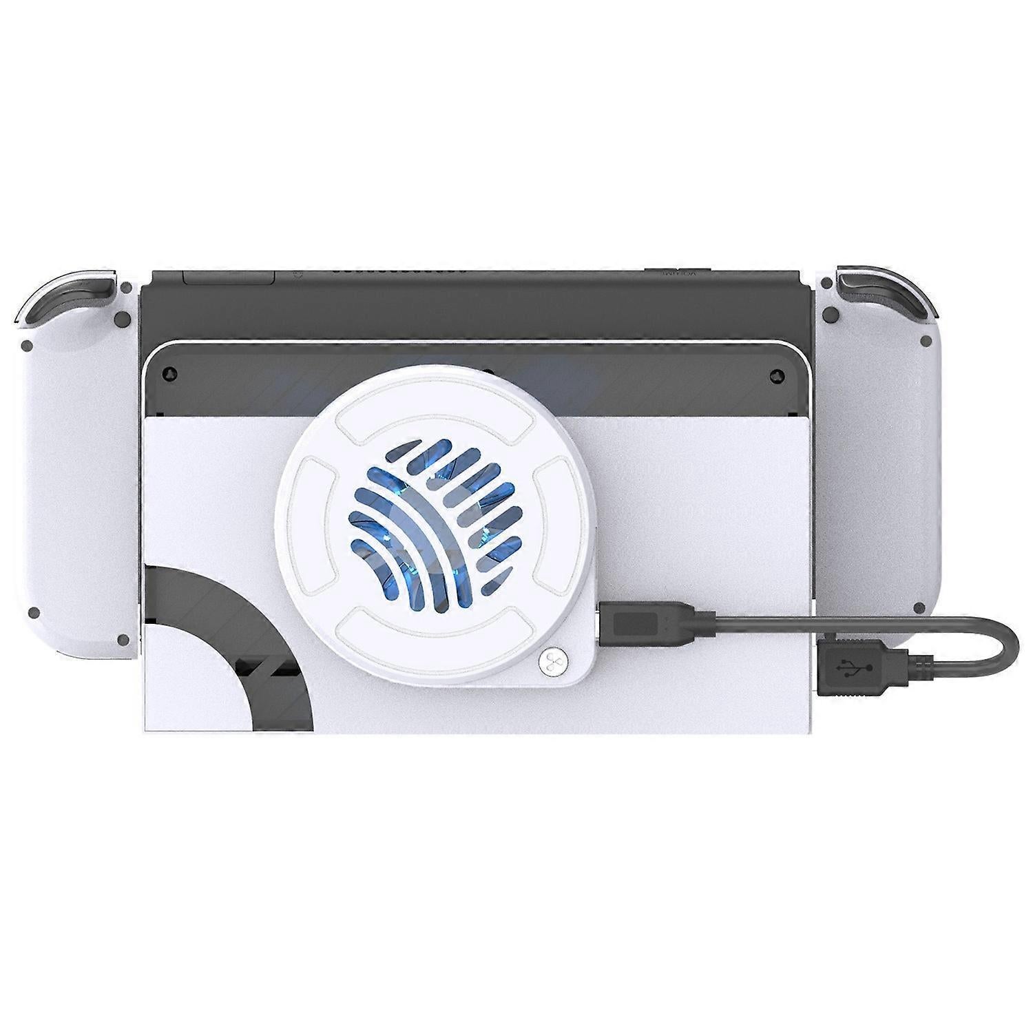 Type B TOPWOLF For Nintendo Switch OLED Dock Cooling Fan Game Console Back Cover Cooler - Image 2