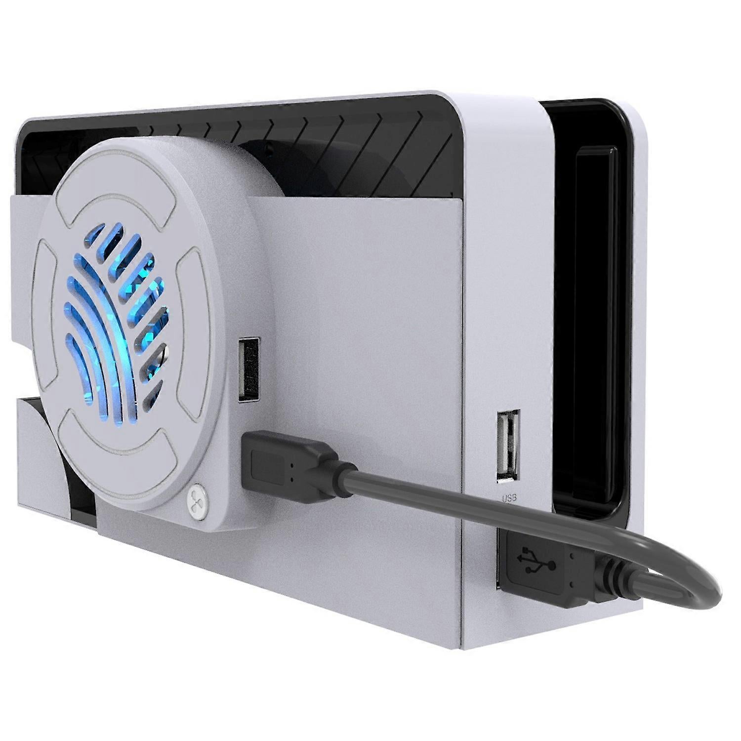 Type B TOPWOLF For Nintendo Switch OLED Dock Cooling Fan Game Console Back Cover Cooler - Image 4