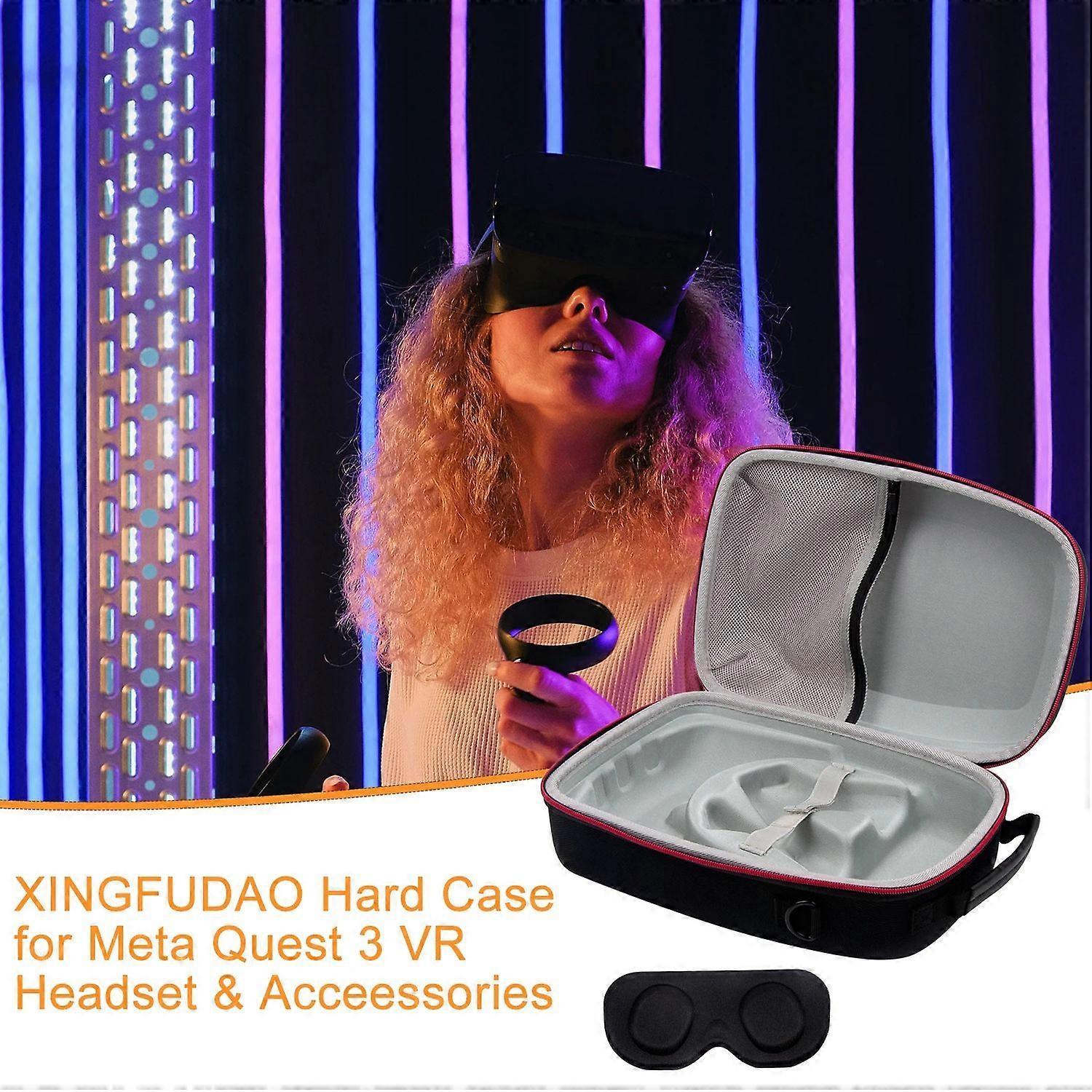 For Meta Quest 3 VR Headset Travel Hard Case EVA Storage Box+Eye Patch - Image 5