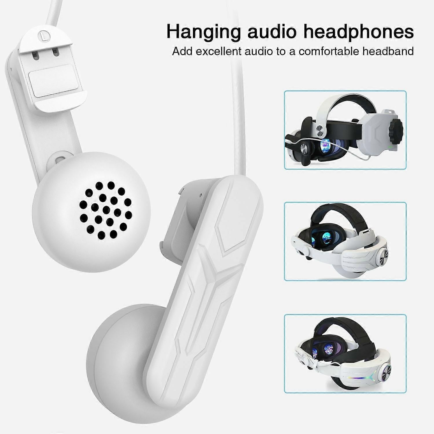 Type A Wired Earphones for Meta Quest 2/3 VR Headset Accessories 3.5mm Headphone with Stretchable - Image 2
