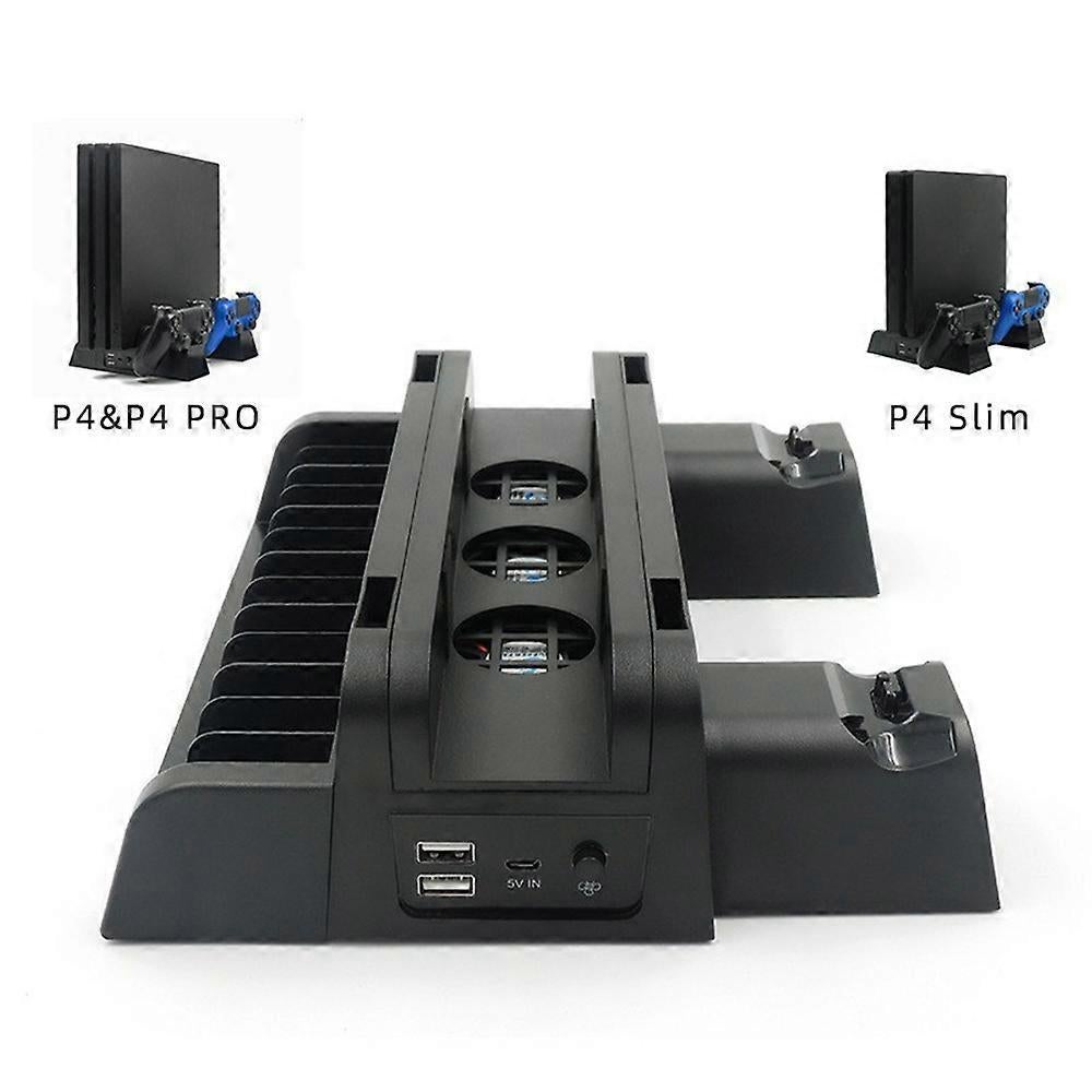 Type A IPLAY HBP-149A Storage Stand for PS4 Pro/PS4 Slim/PS4 Cooling Fan Charging Station - Image 3