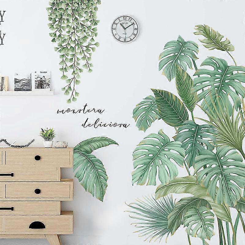 Plant Wall Sticker Back Bamboo Garden Wallpaper Small Fresh Door Decoration Sticker Wall Stickers - Image 3