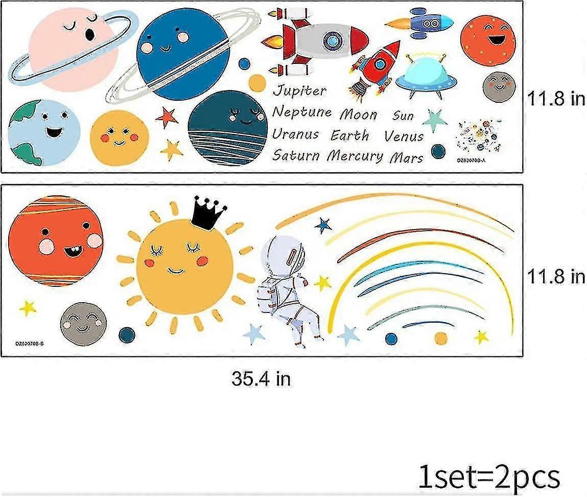 Space Planet Wall Stickers For babies Room,  And babies Room Wall Decals - Image 4