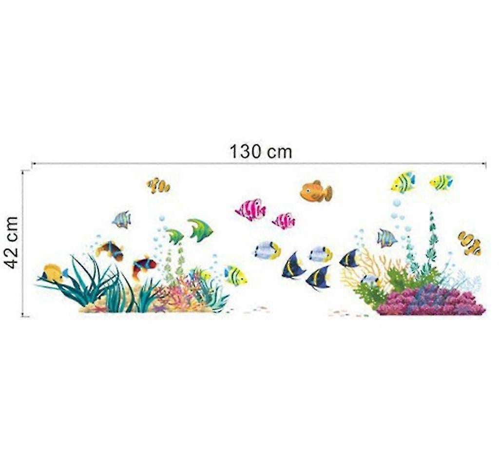 Colorful Wall Stickers I Murals: 130 X 42cm I Wall Tattoo Bathroom Tile Sticker - Image 2