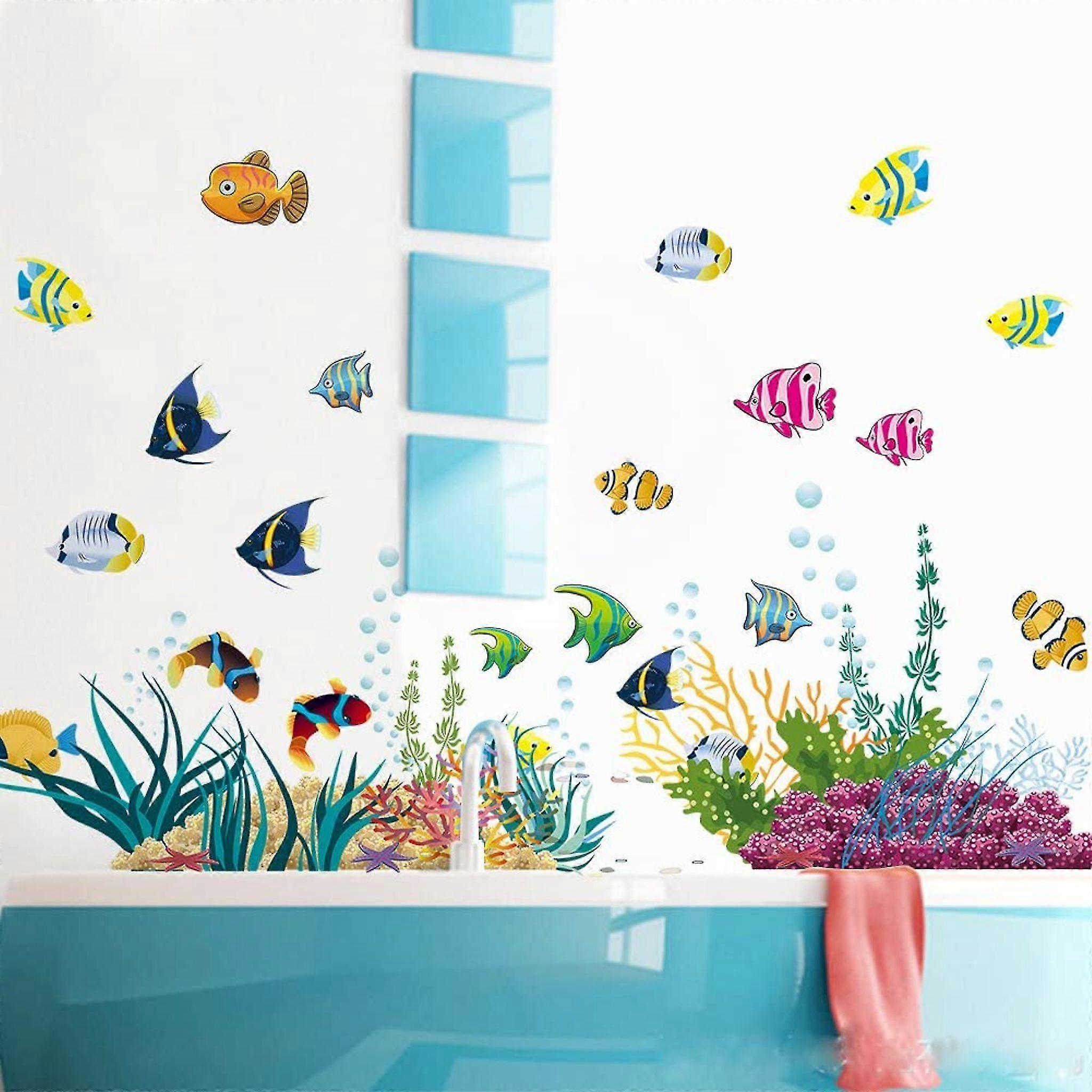 Colorful Wall Stickers I Murals: 130 X 42cm I Wall Tattoo Bathroom Tile Sticker - Image 3