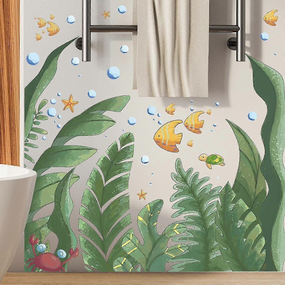 Under The Sea Seaweed Wall Decals Tropical Fish Wall Stickers babies Bedroom Bathroom Wall Decor - Image 1