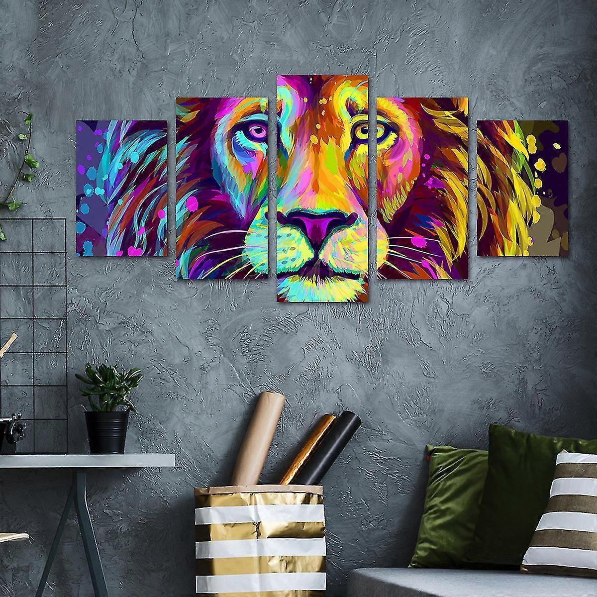 Five Consecutive Abstract Wall Stickers For Living Room Bedroom Background Wall Home Decoration Self-adhesive - Image 1
