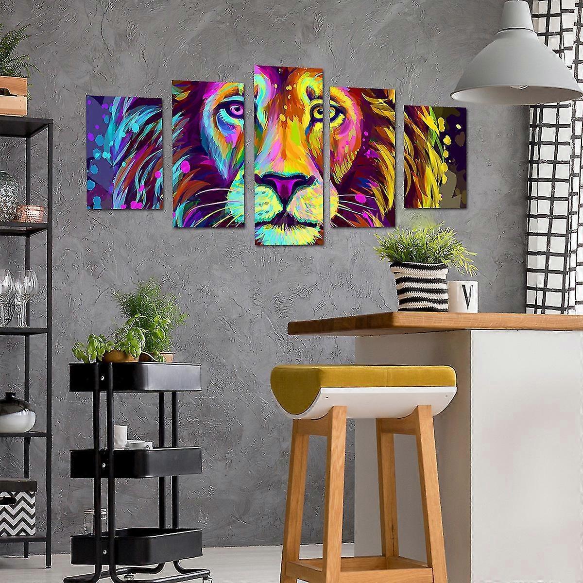 Five Consecutive Abstract Wall Stickers For Living Room Bedroom Background Wall Home Decoration Self-adhesive - Image 5