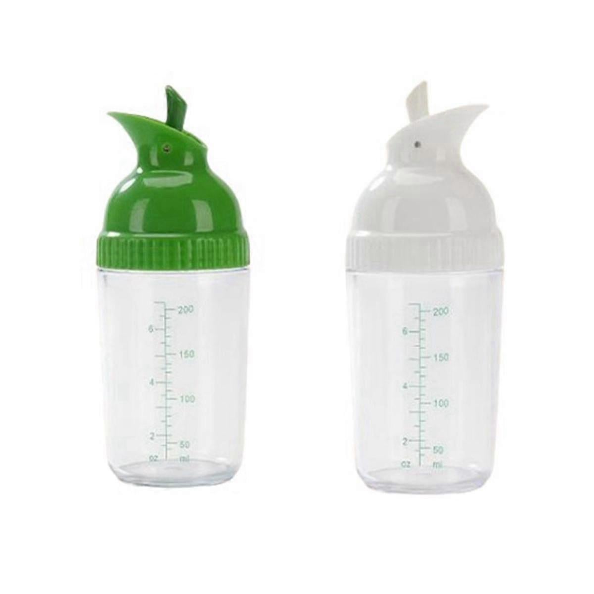 2pcs Salad Dressing Containers Leakproof Shaker Bottles with Lid for Kitchen Use - Image 1