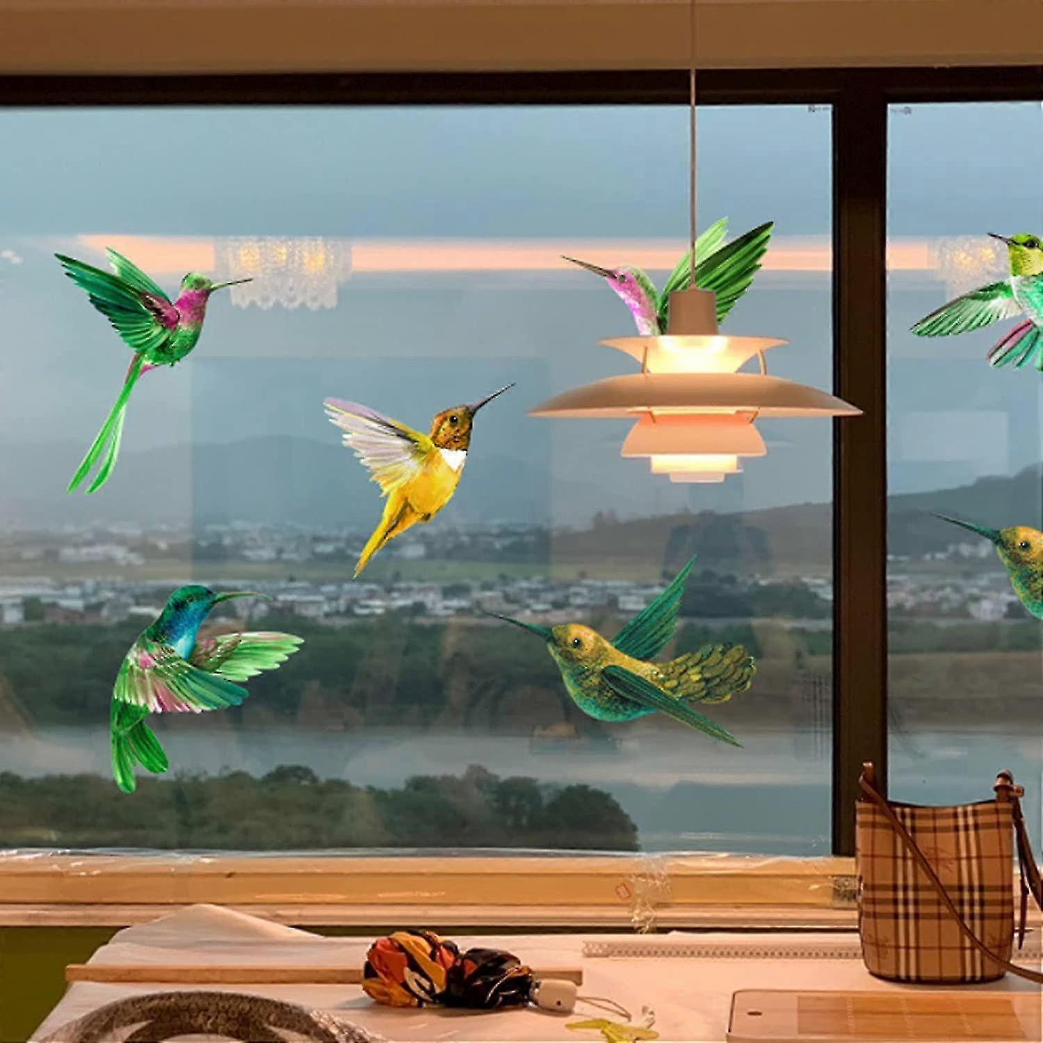 Anti-collision Window Stickers Porch Bird Protection Sticker Garden Birds Window Stickers Hummingbird Bird Wall Stickers For Window, Living Room, Office - Image 3