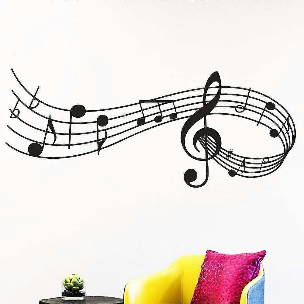 Music Notes Tab Wall Art Decor, Music Notes Wall Art Sticker Removable Vinyl Wall Decals - Image 1