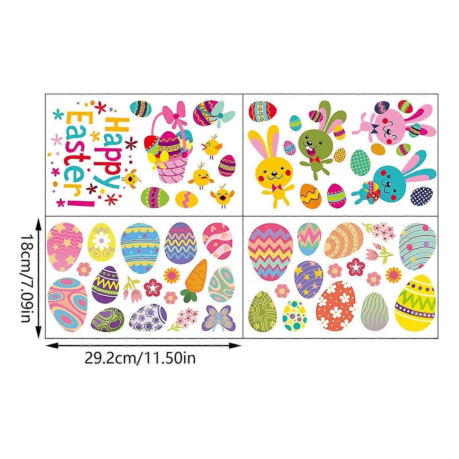 Holiday Ornaments Easter Day Stickers Window Glass Stickers Fridge Stickers - Image 3