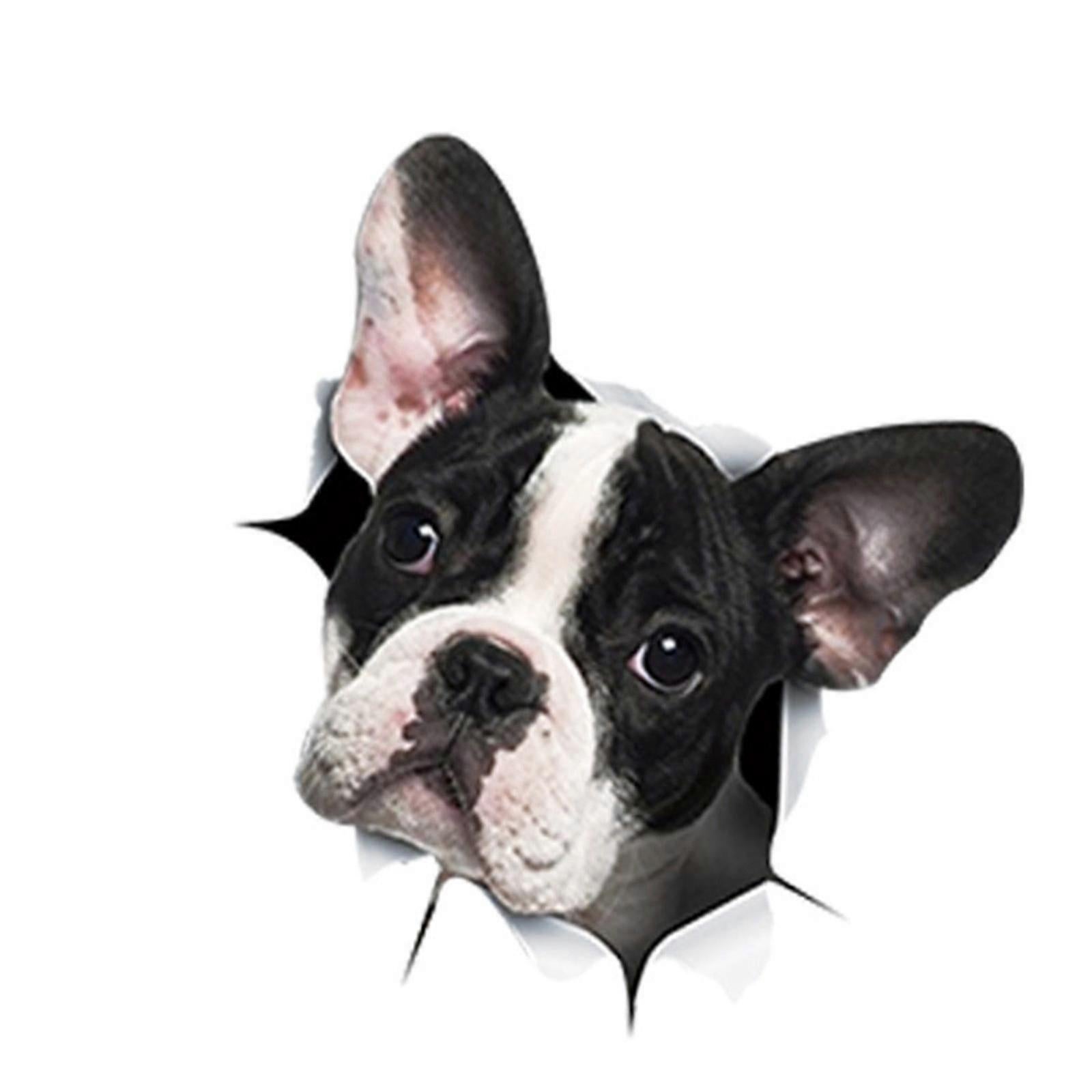 Car Decals, Dog Car Stickers Dogs Lover Car Crack Decal 3d Realistic - Image 1