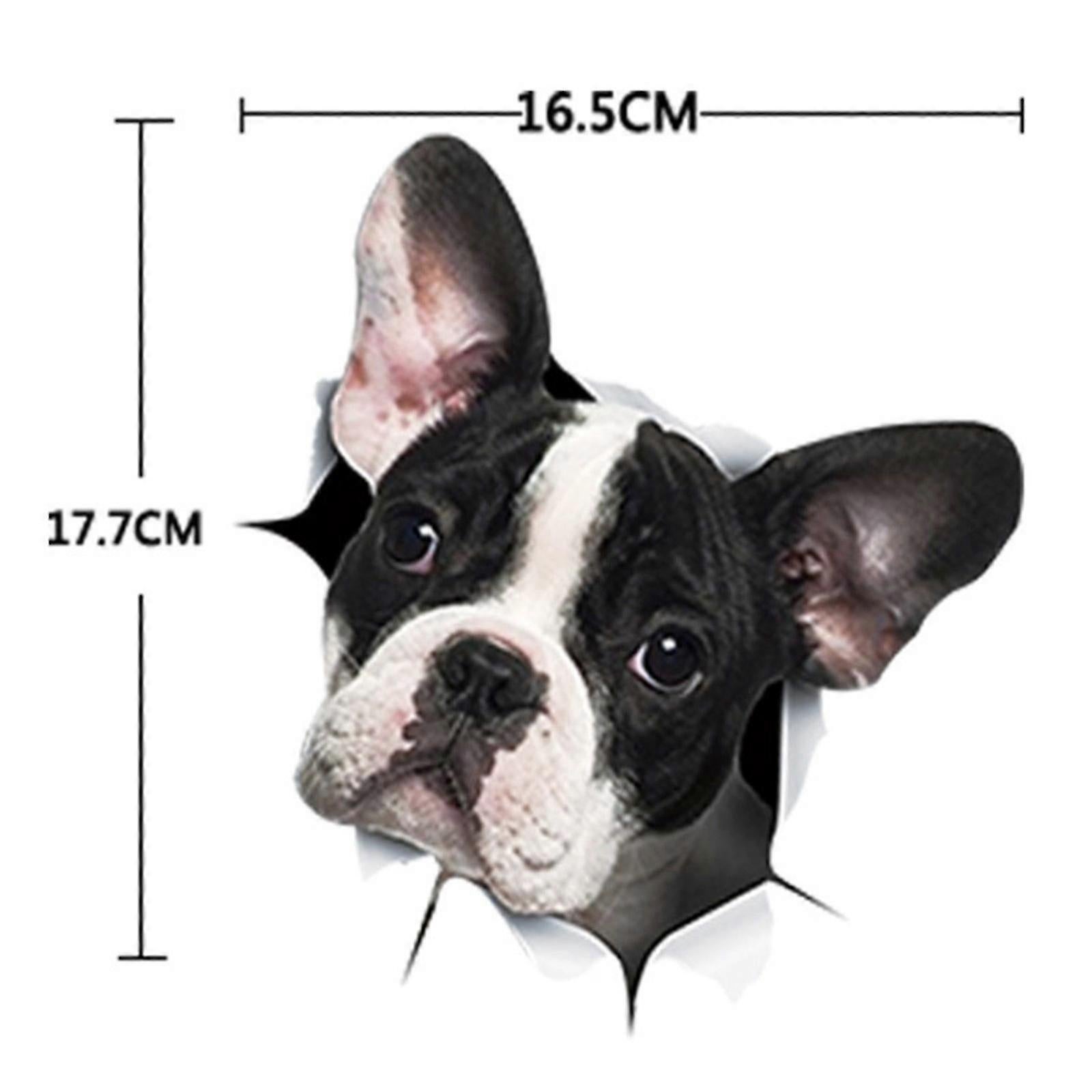 Car Decals, Dog Car Stickers Dogs Lover Car Crack Decal 3d Realistic - Image 2