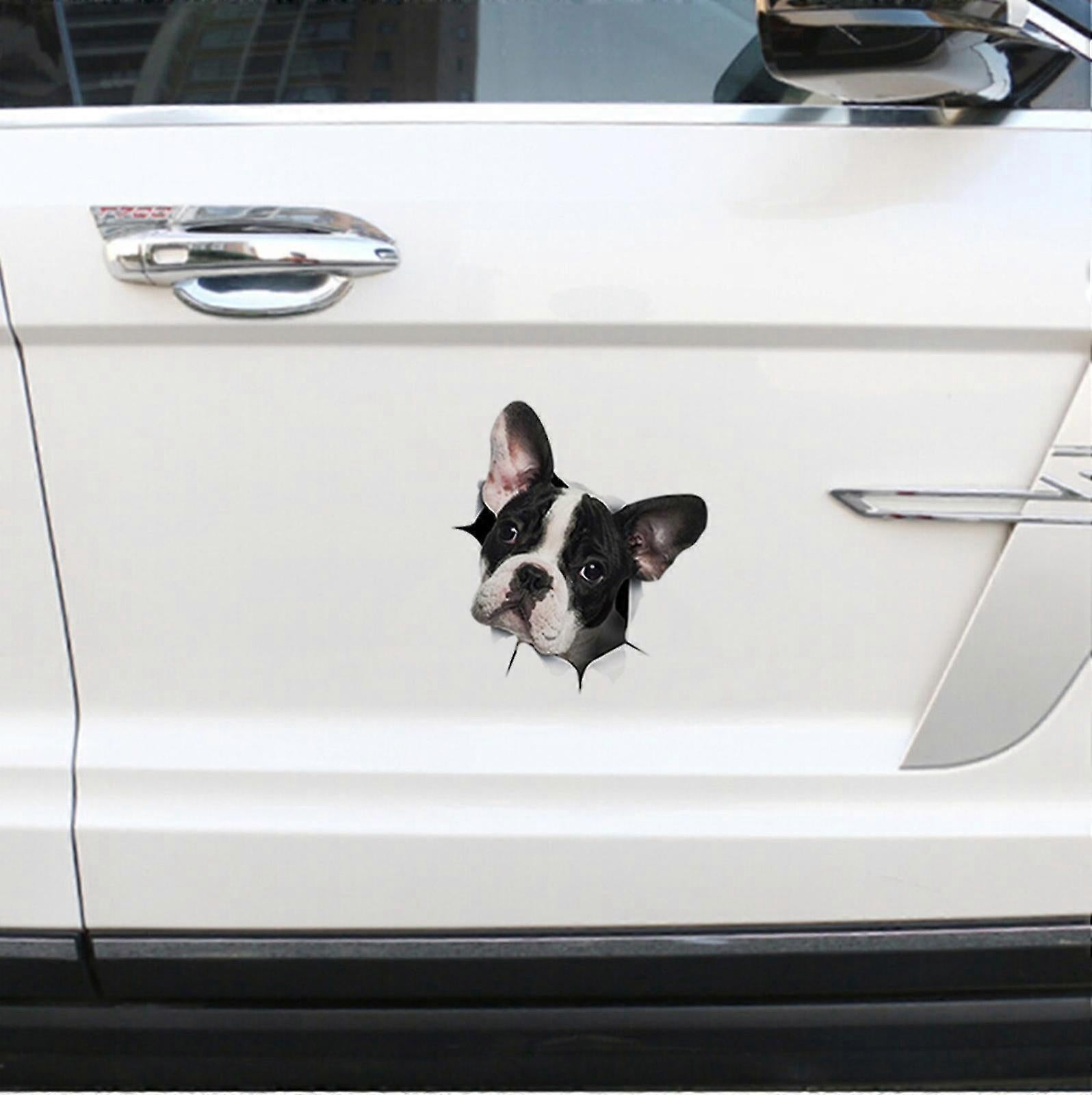 Car Decals, Dog Car Stickers Dogs Lover Car Crack Decal 3d Realistic - Image 3