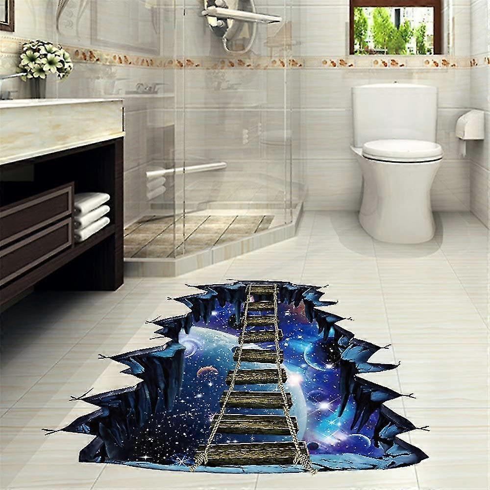 3d Floor Stickers Galaxy Wall Stickers Living Room Detachable Waterproof Diy Wall Stickers Decoration - Image 4