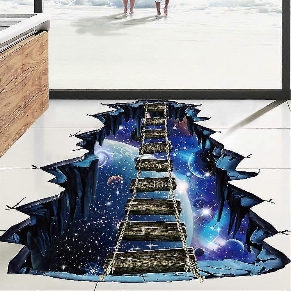 3d Floor Stickers Galaxy Wall Stickers Living Room Detachable Waterproof Diy Wall Stickers Decoration - Image 5