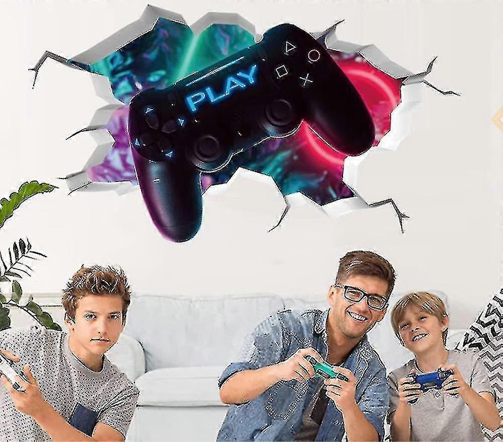 3d Gamer Wall Stickers32*50cm,gamer Wall Poster Decoration,boy Bedroom Wall Sticker,modern Living Room Decoration - Image 5