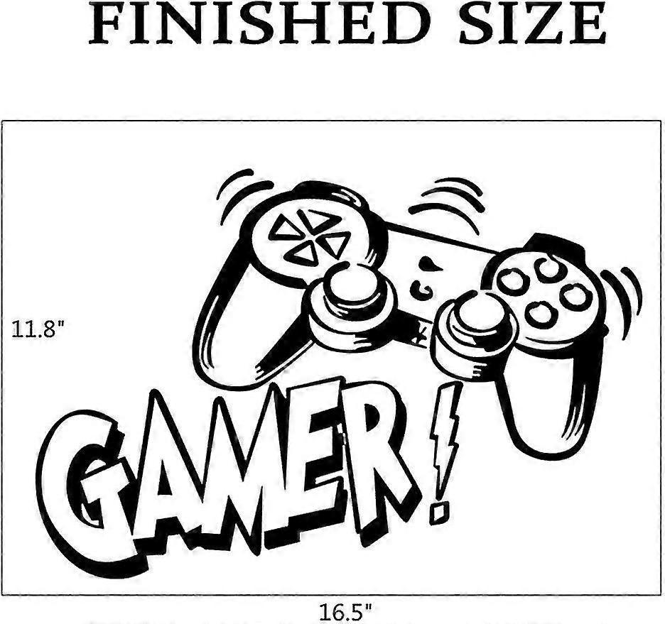Game Controller Wall Decals babies Room Game Wall Posters Removable Gaming Wallpaper Bedroom Playroom Gamer Wall Stickers - Image 2